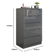 Astoria 5 Drawers Chest